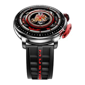 GOBOULT Mustang Racer Smart Watch 1.43'' AMOLED Display, Rotating Bezel, BT Calling, 150+Watchfaces, 500 Nits Brightness, AI Voice Assistant, SpO2 Monitoring, 120+ Sports Mode (Apex Blue)